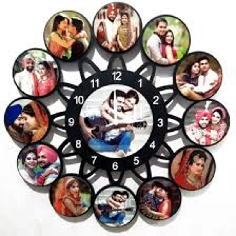 12 Pic  Inches Circle Sublimation Clock