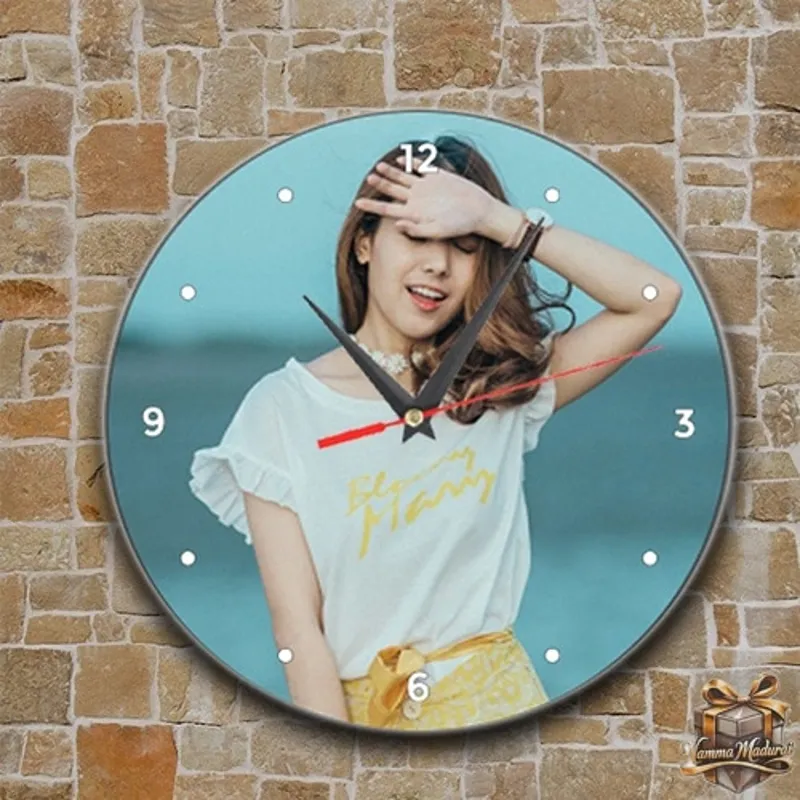 MDF Wall Clock - 8 Inch  ( Ready Order Within 4 Hours )