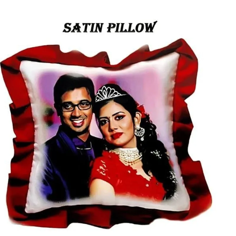 Satin Pillow - Heart