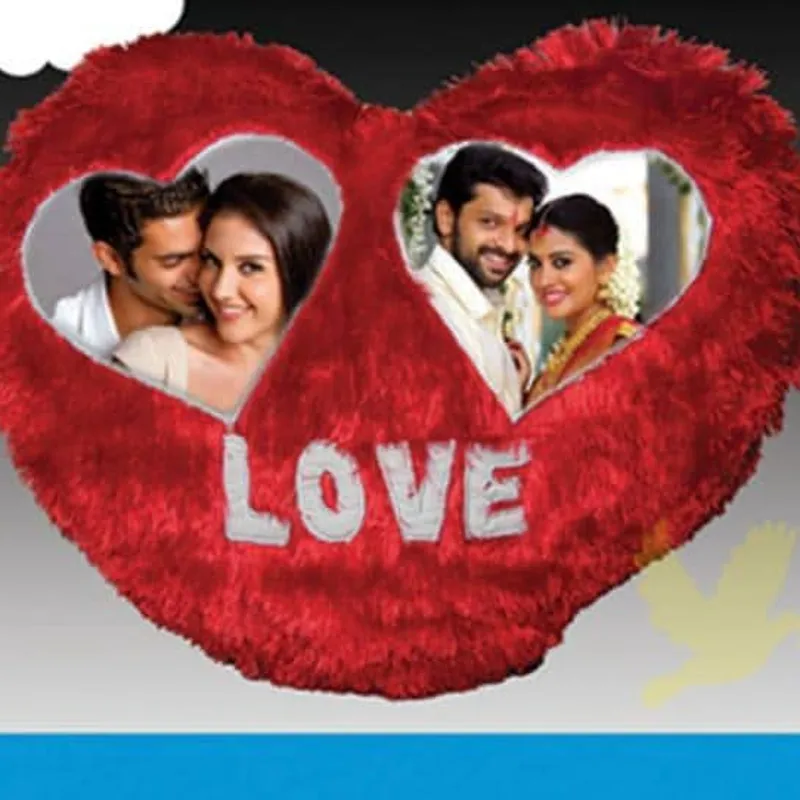 Double Heart Love Pillow