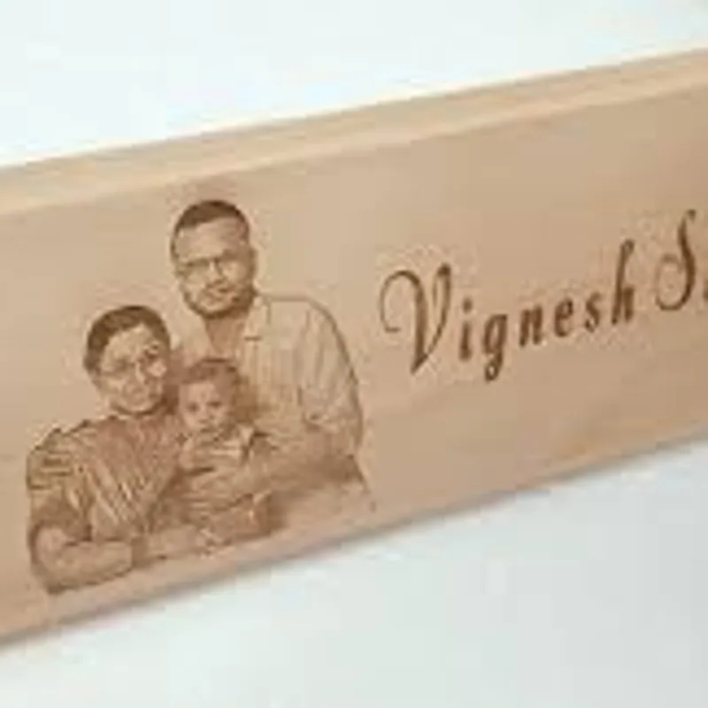Name Plate Wood Engraving
