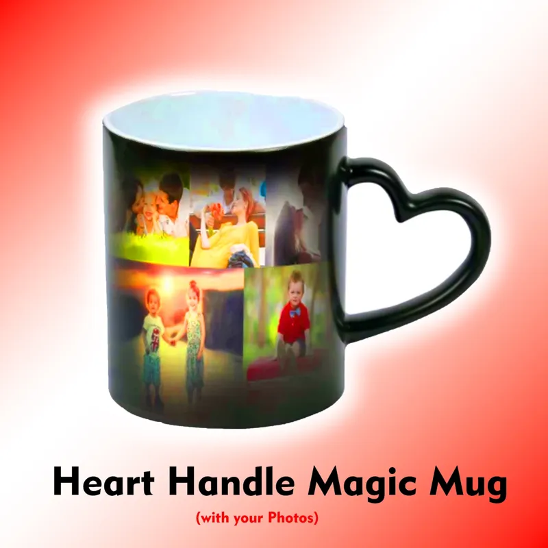 Heart Handle Magic Mug