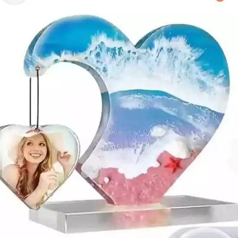  Two Heart Resin