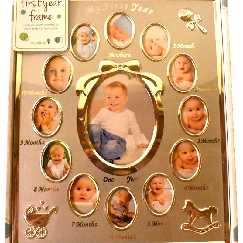 My First Year Gold Frame