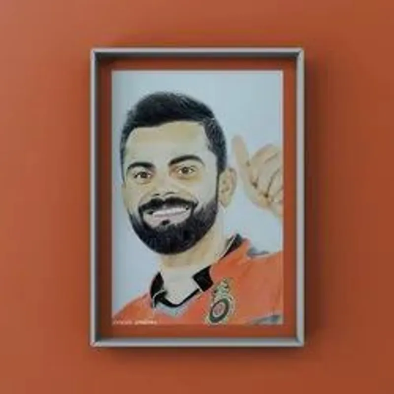 Colour Pencil Art - Original -  Size ( Single Head ) 