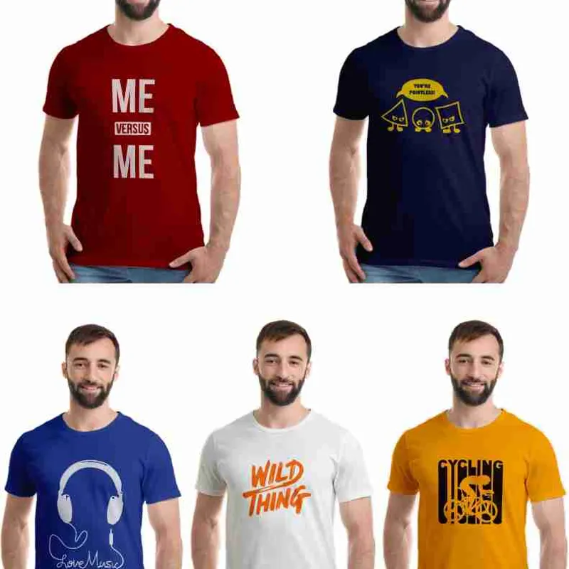 Vinyl Text Cut Print On Cotton T shirts