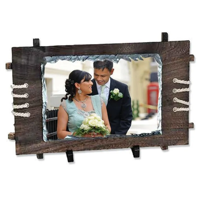 Stone On Wood 7x10 inch