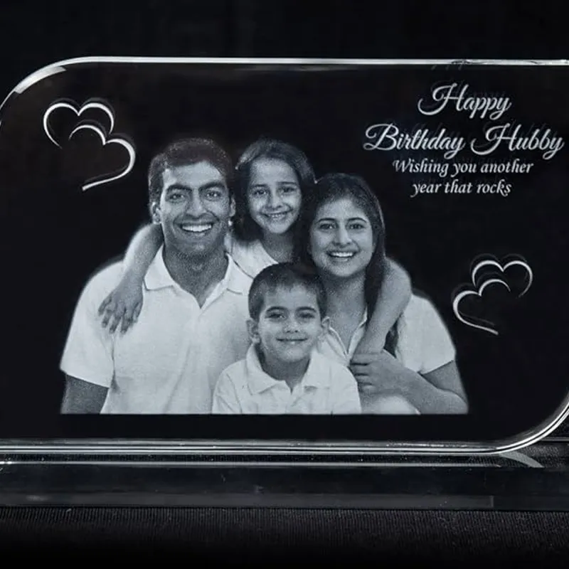 Acrylic Semi Rectangle Engraving