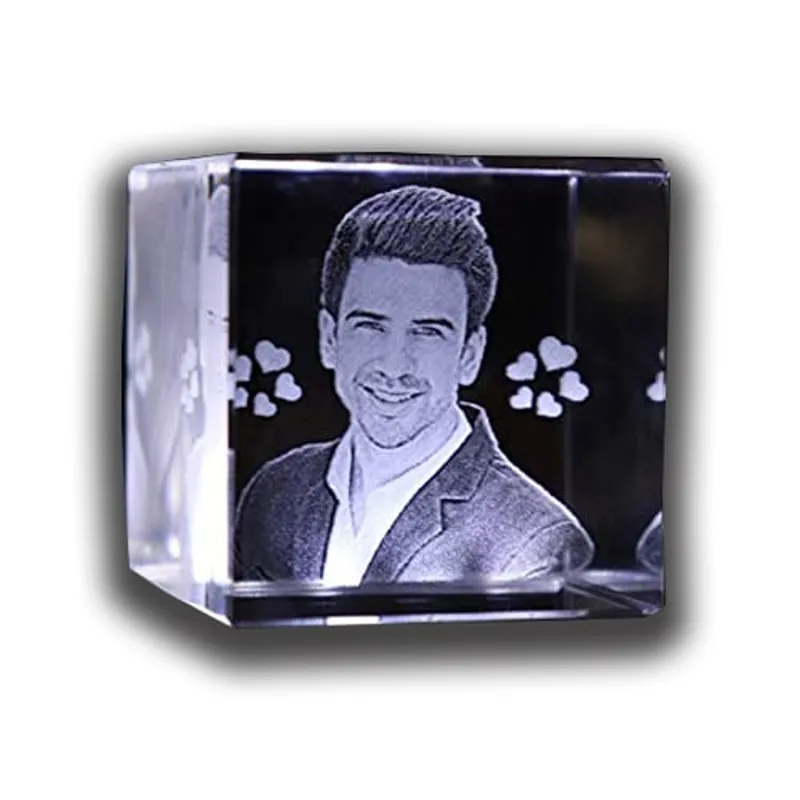 5 X 5 X 5 cm - 3D Crystal ( Single Head )